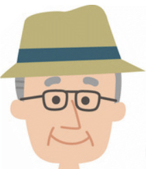 イラスト　老人