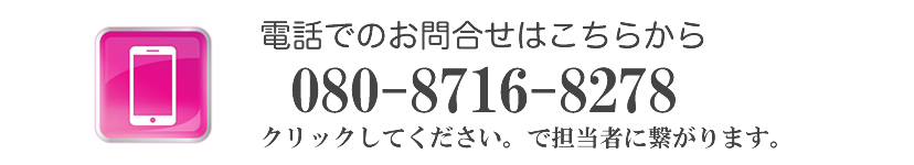 電話での問い合わせは08087168278まで